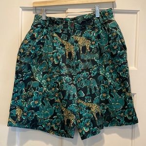 Vintage White Label Lilly Pulitzer Bermuda Giraffe Shorts